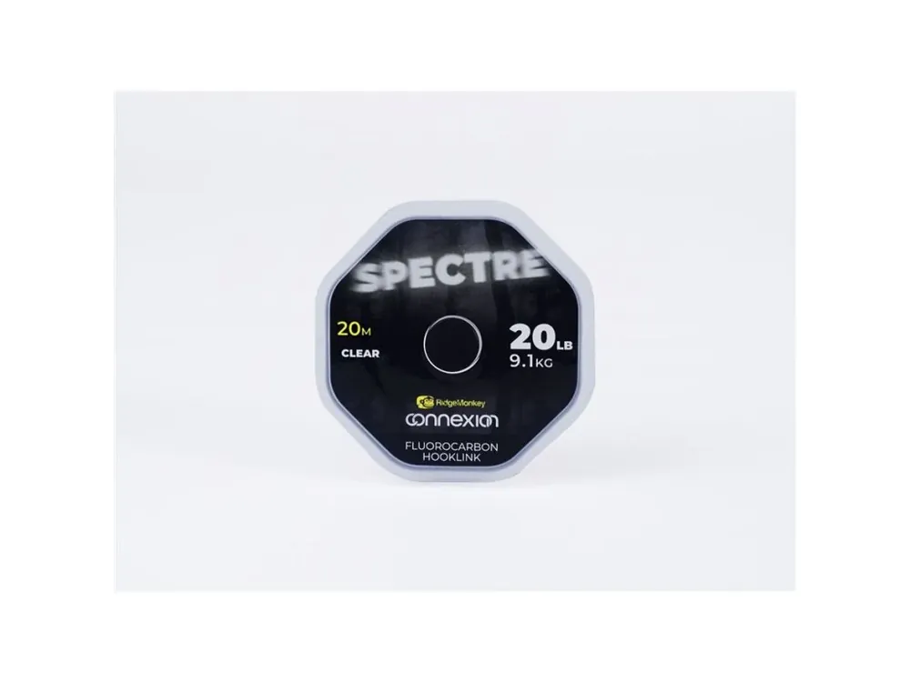 Super Cena RidgeMonkey Fluorocarbon Connexion Spectre Fluorocarbon Hooklink 15lb 20m