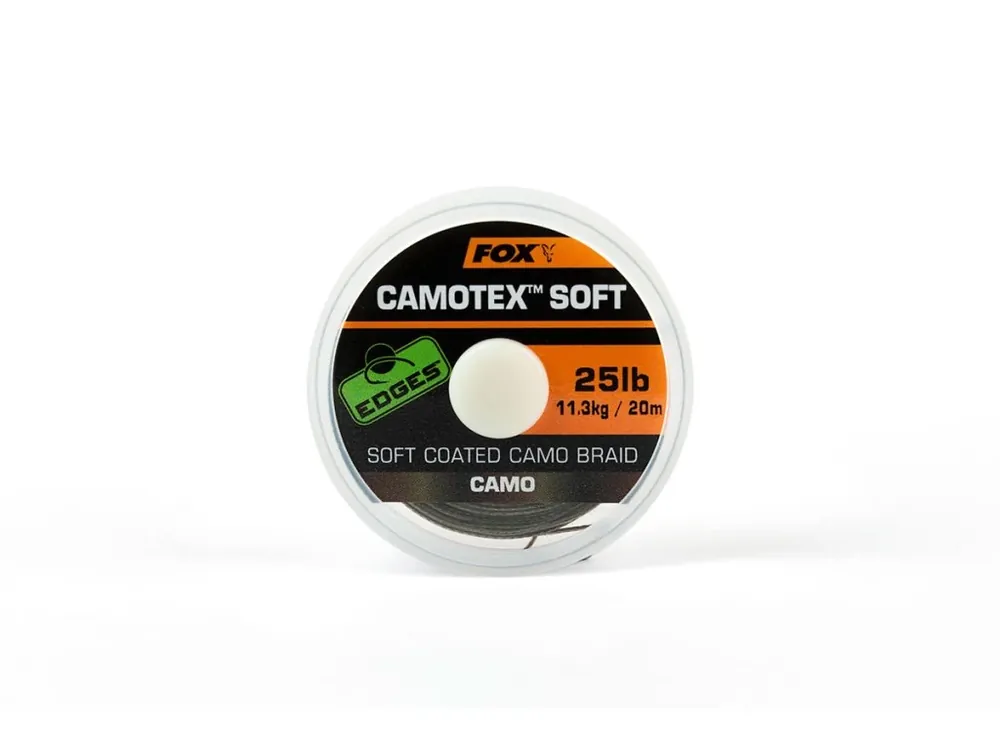 Nová Kolekce Fox Ztužená šňůrka Camotex Soft Camo 20m 20lb