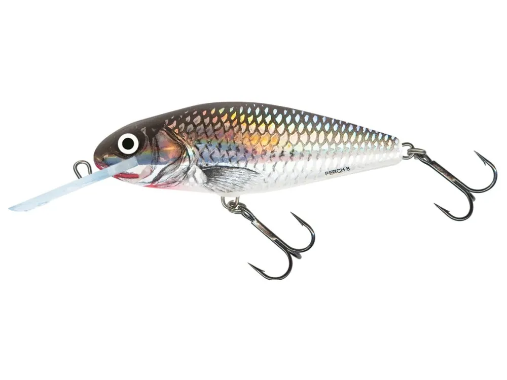 Salmo Wobler Perch Floating 8cm Holographic Grey Shiner DR Top Prodej