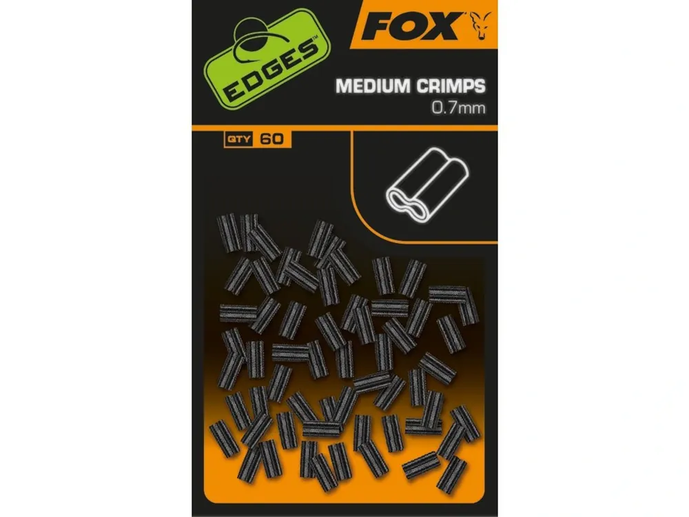 Jen Po Omezenou Doba Fox Edges Spojky Medium Crimps 0,7mm 60ks