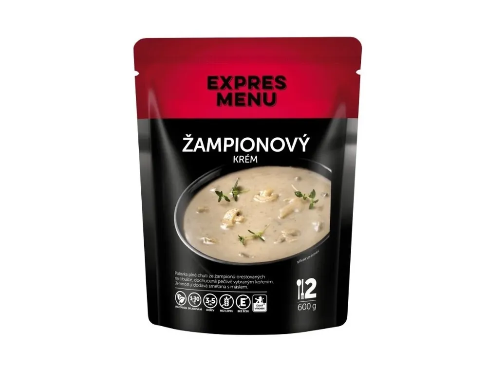 Expres Menu Žampionový krém 2porce 600g Jen Po Omezenou Doba