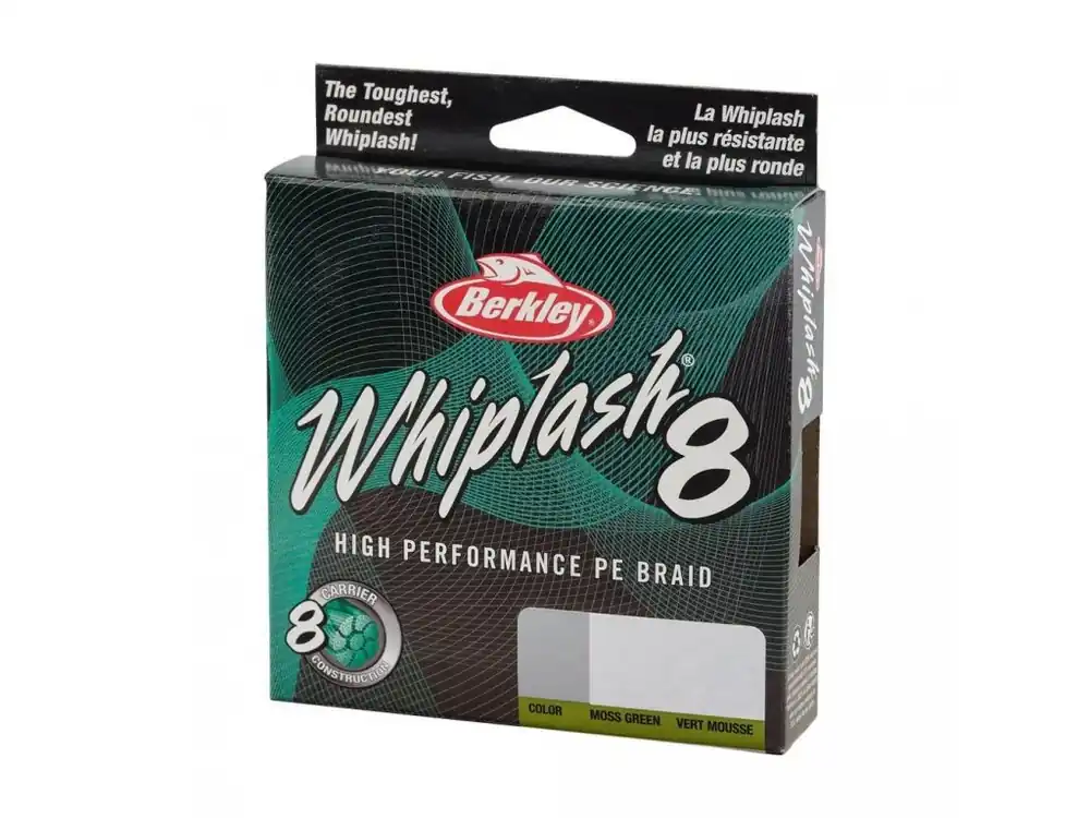Berkley Splétaná Šňůra Whiplash 8 150 m Green 0,10mm 14,8kg Originální