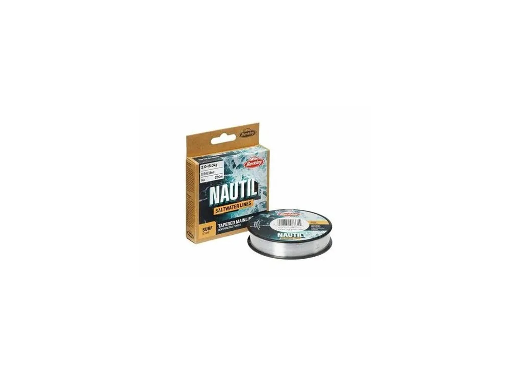 Berkley Nautil Surf Monofilament Tapered 5x15m 0,28mm-0,57mm Finální Výprodej