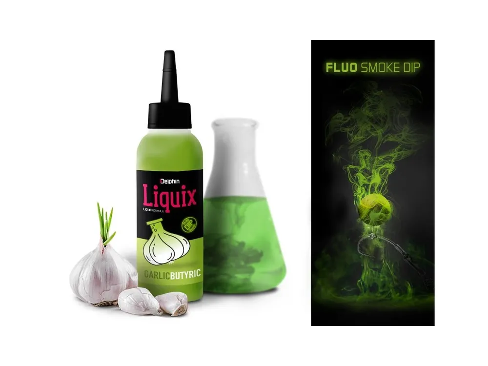 Kup Teď Delphin Fluo dip D SNAX LiquiX Česnek-Butyric 100ml