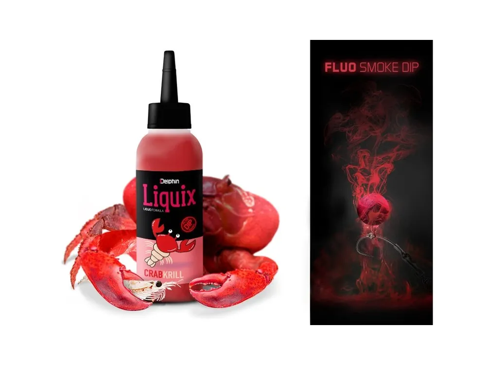 Výhodná Nabídka Delphin Fluo dip D SNAX LiquiX Krab-Krill 100ml