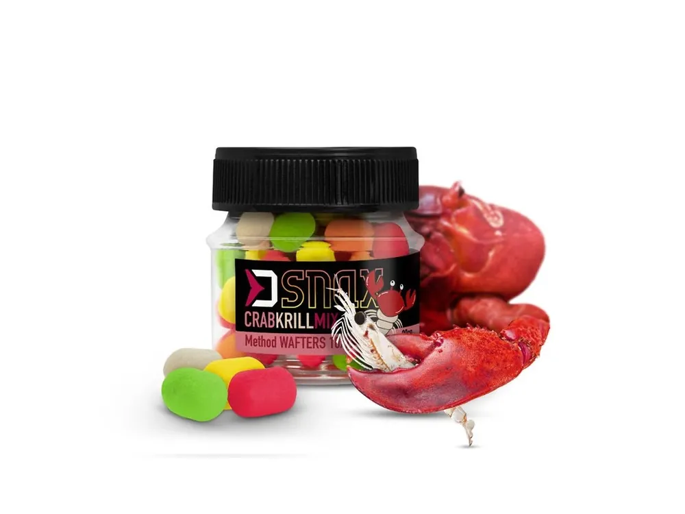 Nejprodávanější Delphin Nástraha MIX D SNAX WAFT Krab-Krill 10x7mm 20g