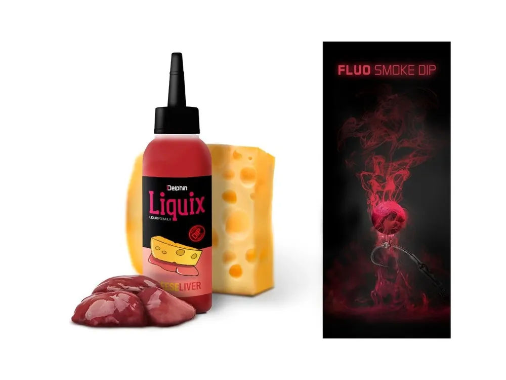 Delphin Fluo dip D SNAX LiquiX Sýr-Játra 100ml Pouze Dnes
