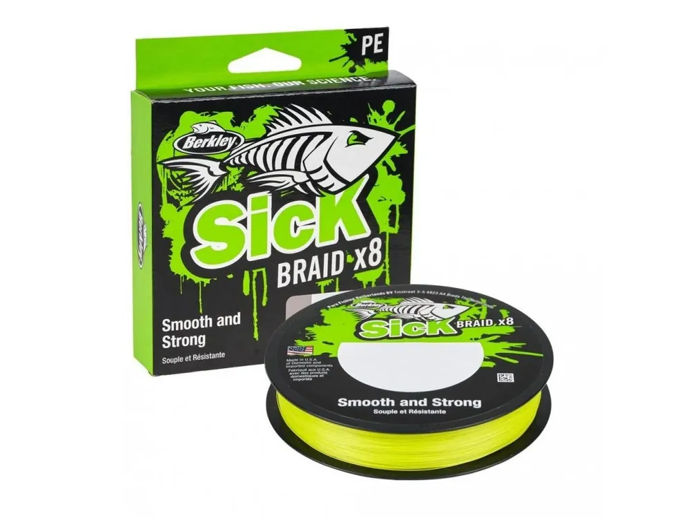 Horká Nabídka Berkley Šňůra Sick Braid Flame Green 150m 0,14mm 16,5kg
