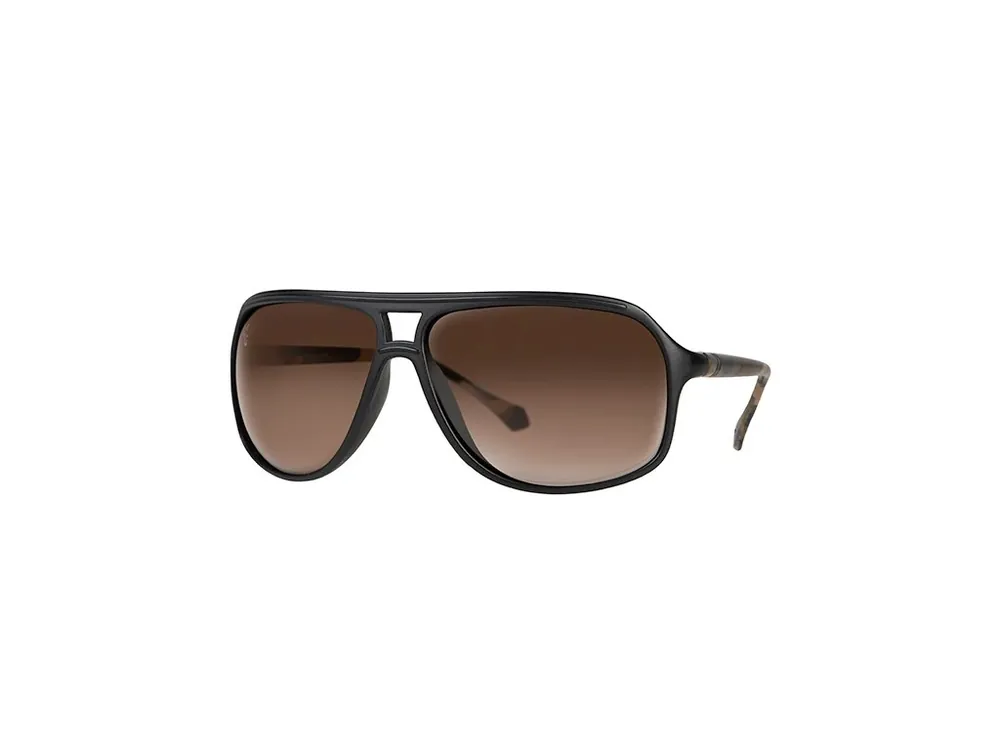 Cenový Hit Fox Polarizační Brýle Aviator Black & Camo hnědé čočky
