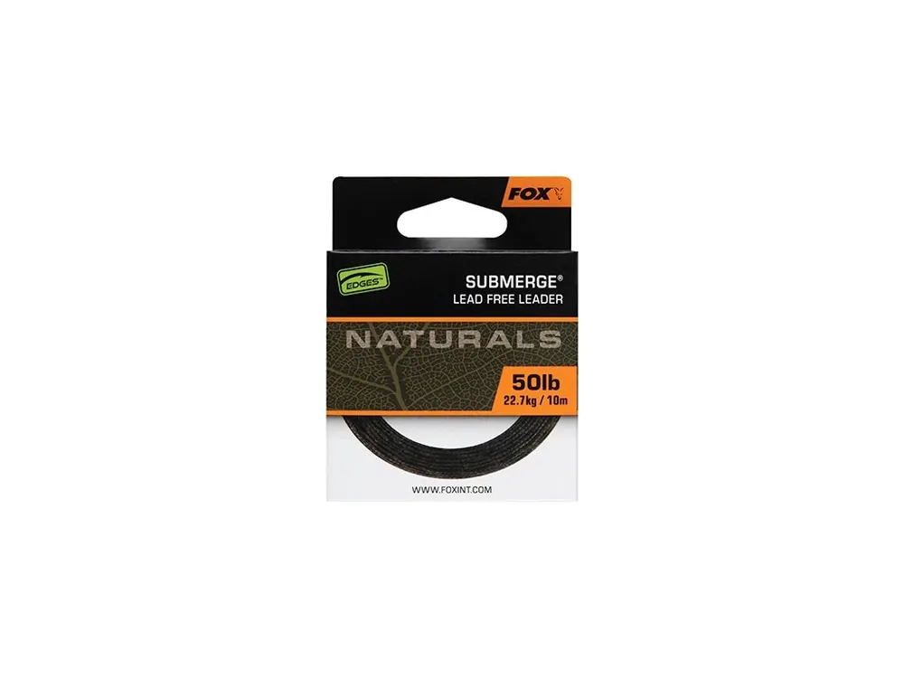 Fox Šňůra Bez Olověného Jádra Naturals Leader 10 m 50lb Ověřený
