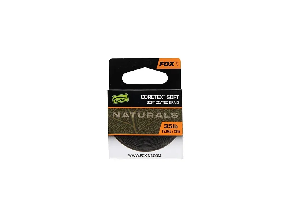 Fox Návazcová Šňůrka Naturals Coretex Soft 20 m 35lb Zlevněný
