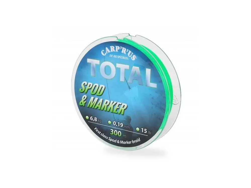Carp´R´Us Splétaná Šňůra Total Spod Marker Braid Fluo Zelená 0,19 mm 6,8 kg Objednat Nyní