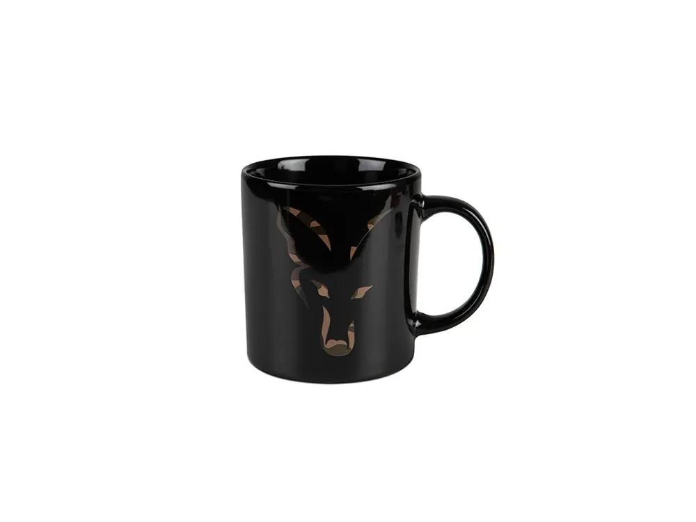 Fox Hrnek Black And Camo Head Ceramic Mug Expresní Doručení