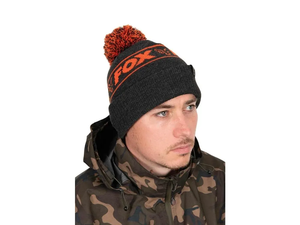 Výprodej Fox Čepice Collection Bobble Black Orange