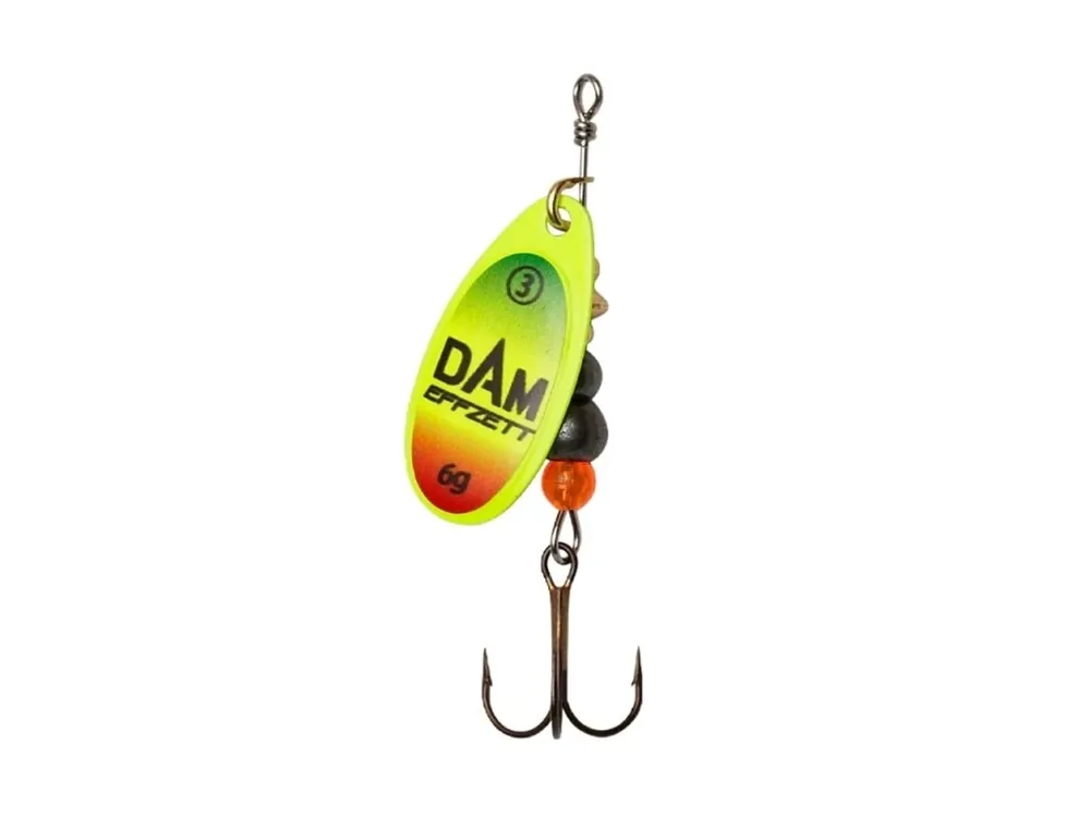Super Cena DAM Třpytka Effzett Fluo Spinner Trio 6g vel.3