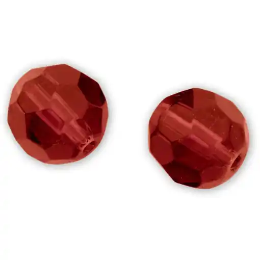 Hit Sezóny Skleněné korálky Quantum 4street červené 6mm 15ks