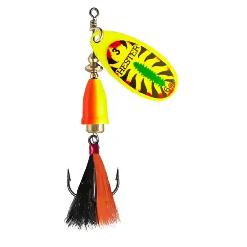 Bezpečná Platba Hester Bell Fly Yellow Fire Tiger w/blk-org