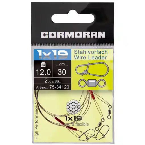 Lanko Cormoran 1x19 obratlík a karabinka 60cm 9kg Must-Have