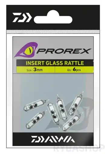 Daiwa Prorex Skleněné rolničky do gumy, 7mm (5ks) Sezónní Sleva