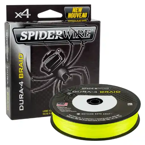 Jen Po Omezenou Doba SpiderWire Dura 4 Hi-Vis Yellow 300m 0.12mm 10.5kg