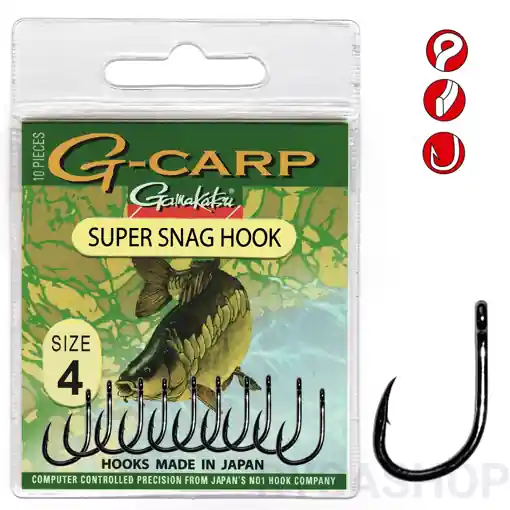 Nejlepší Volba Gamakatsu G-Carp Super Snag Hook
