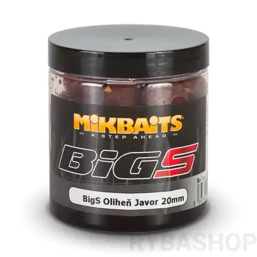 Pouze Dnes Mikbaits BigS Boilie v Dipu Oliheň Javor 20mm 250ml