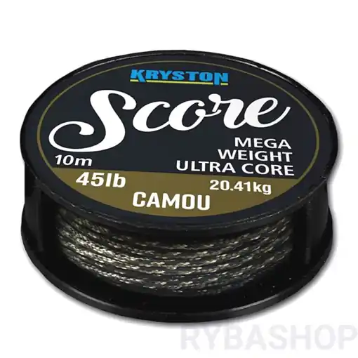 Kryston Score Dark 10m 35lb - olověná šňůrka Autentický