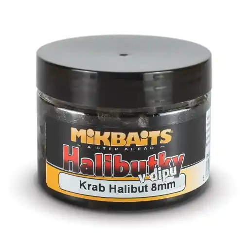 Novinka Halibutky v dipu 150ml Krab Halibut 8mm