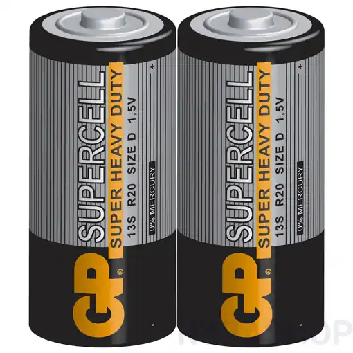 Vrácení Zdarma GP Supercell Carbon Zinc D 1.5V 2pack