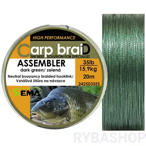 Speciální Cena Sema Carp braiD Assembler 20m 35lbs