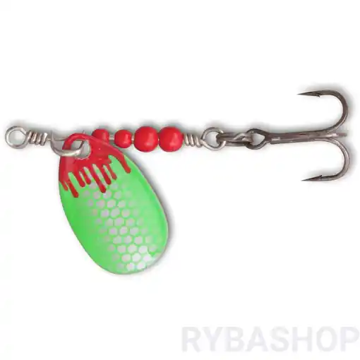 Třpytka Magic Trout Bloody UL Spinner,silver/green Akční Nabídka
