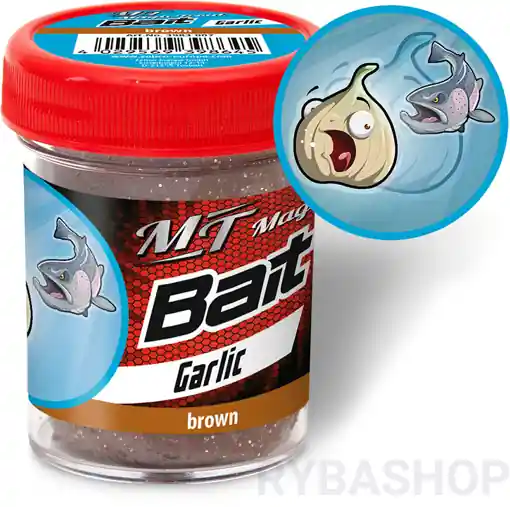 Pasta Magic Trout Bait Česnek, hnědá Oblíbený