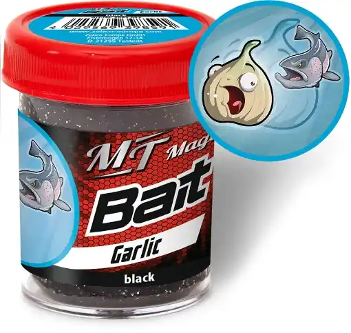 Vrácení Zdarma Pasta Magic Trout Bait Česnek, černá