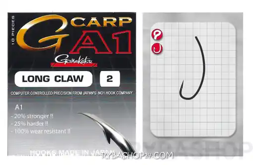 Gamakatsu A1 G-Carp Long Claw Hook Cenová Bomba