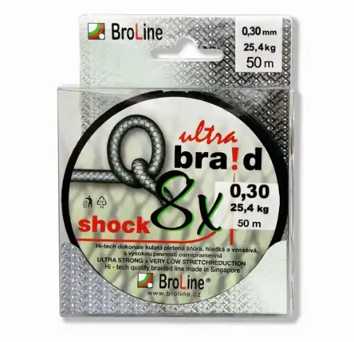 Hit Sezóny BroLine Q braid 8x SHOCK 50m