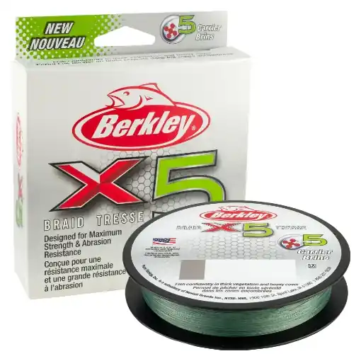 Časově Omezené Berkley X5 Braid Low-Vis Green 300m