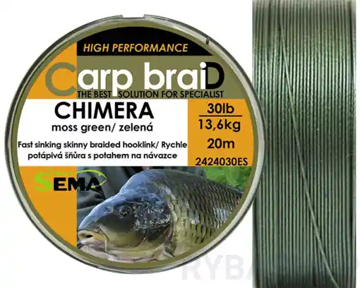 Sema Carp braiD Chimera 20m, 40lbs/18.2kg Expresní Doručení