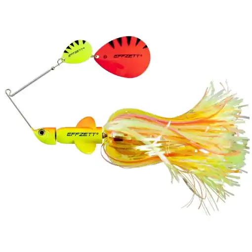 Effzett Pike Rattlin‘ Spinnerbait 17cm, Fluo Y/Or. Originální