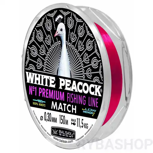 Zlevněný Balsax White Peacock Match 100m 0.18mm 5.00kg