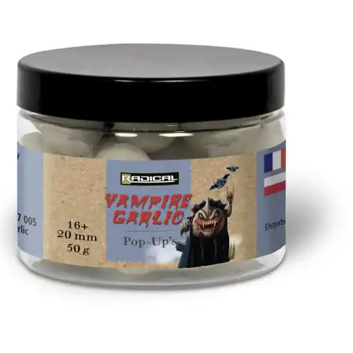 Top Prodej Radical Vampire Garlic Pop Ups Boilie 50g