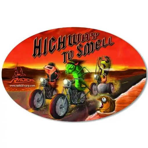Rychlé Dodání Samolepka Radical Sticker Highway to Smell