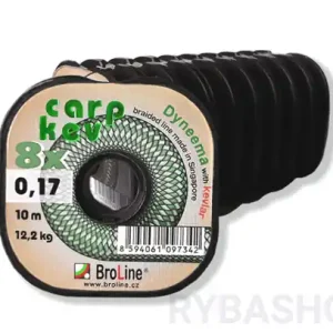 Cenový Hit BroLine Carp Kev 8x 10m, 0.13mm 10.5kg