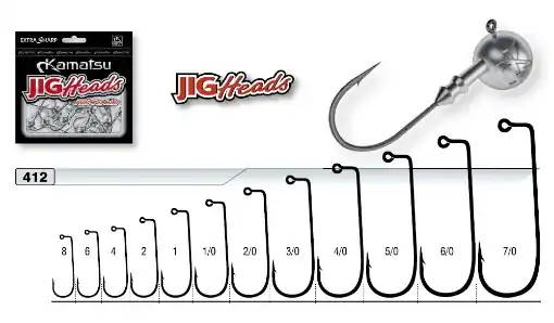 Jig hlavička Kamatsu Extra 5/0, 7.0g 5.2cm Sezónní Sleva