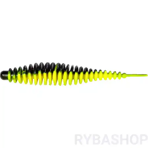 T-Worm I-Tail Česnek 6.5cm, neonová žlutá/černá Aktuální