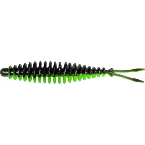 Značkový T-Worm V-Tail Sýr 6.5cm, neonová zelená/černá