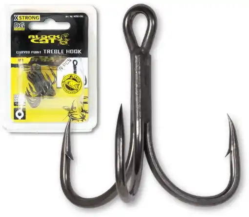 Dokud Zásoby Vydrží Trojháček Black Cat Curved Point DG, 2/0 (5ks)