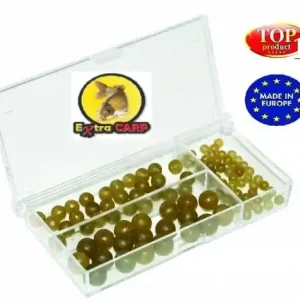 Značkový Gumové korálky Extra Carp Ruber Beads Set 100ks
