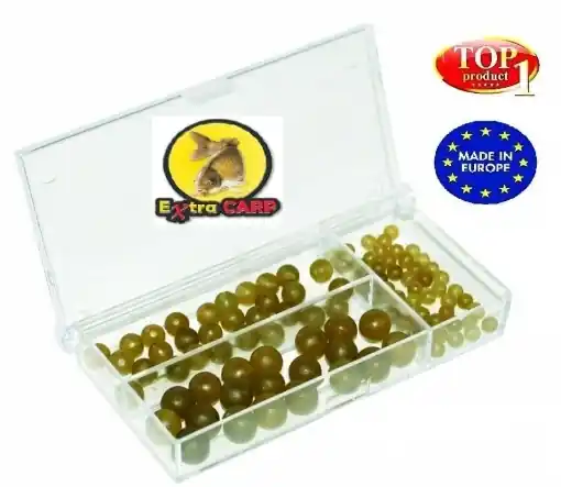 Značkový Gumové korálky Extra Carp Ruber Beads Set 100ks