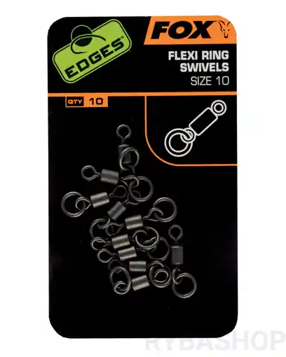 Bezpečná Platba FOX Edges Flexi Ring Swivels, vel.10