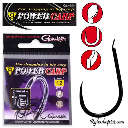 Gamakatsu Power Carp Flatted Eye BL, vel.14 Cenově Výhodný
